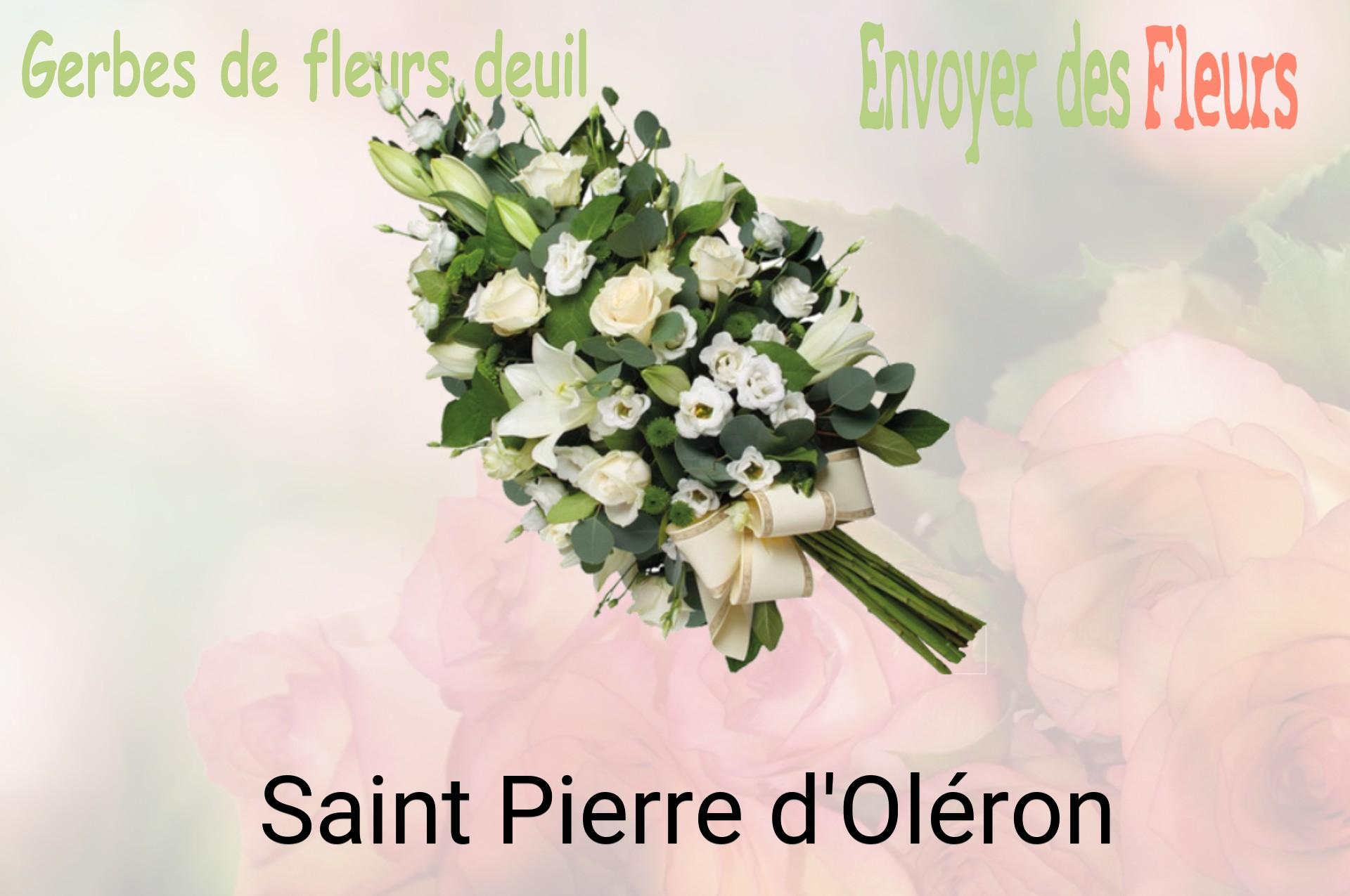 Gerbe de fleurs de deuil livrée à Saint-Pierre-d'Oléron